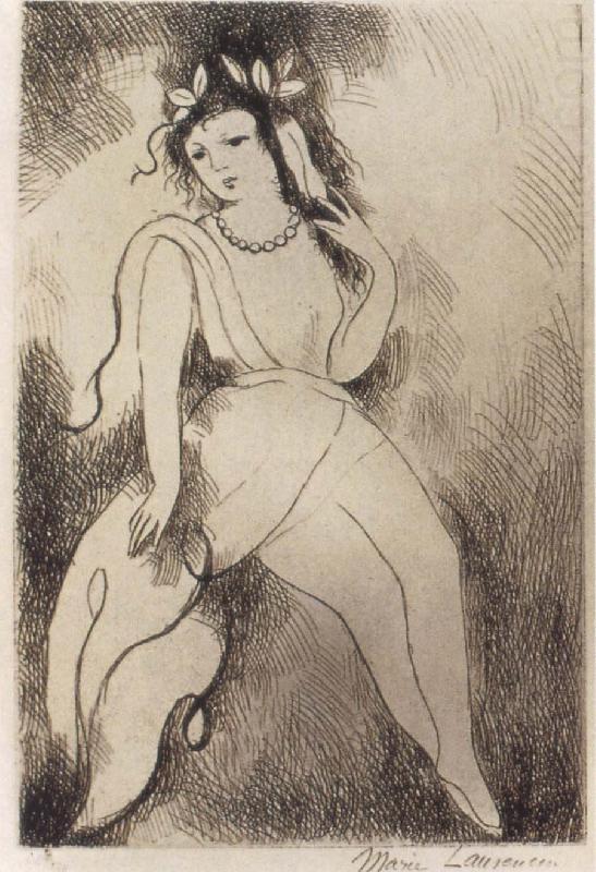 Woman wearing the jewelry, Marie Laurencin